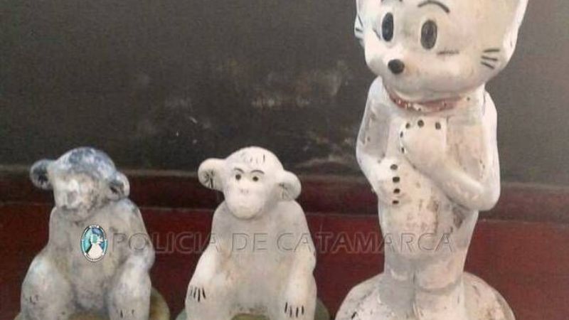 Recuperan tres estatuas robadas en Ambato