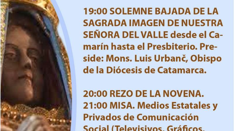 Con la Bajada de la Sagrada Imagen, inician las fiestas de la Virgen del Valle