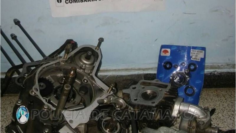 Aprehendieron a un joven y secuestran motopartes