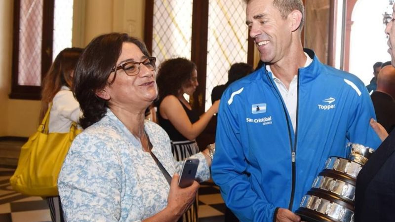 La Gobernadora saludó al equipo campeón de la Davis