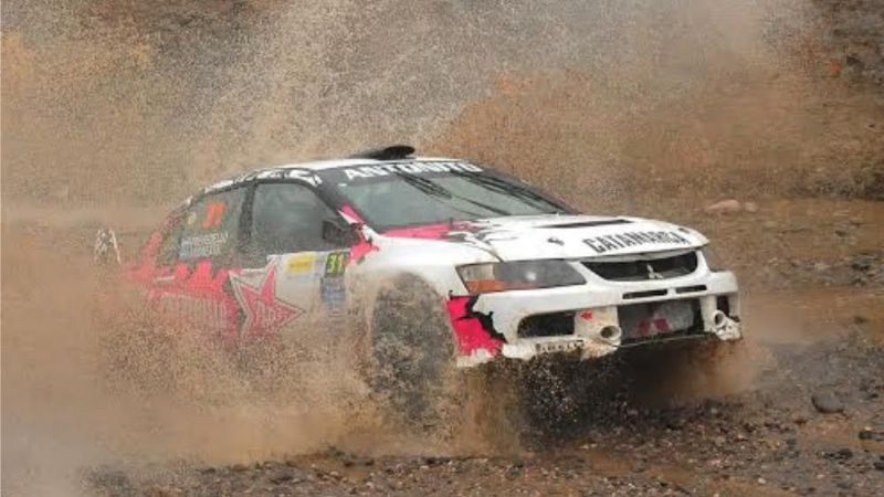 Meliza y Antonio Prevedello en el Rally de Concepción del Uruguay