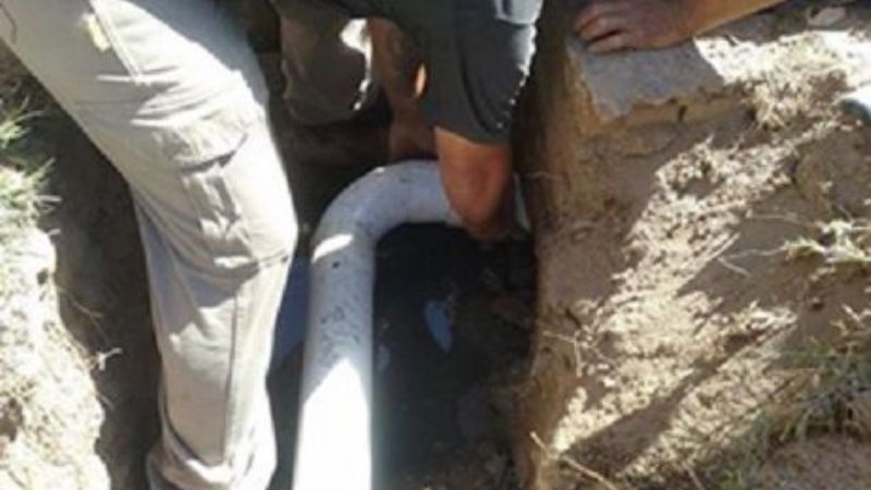 Conexión de cloacas en escuelas de Andalgalá