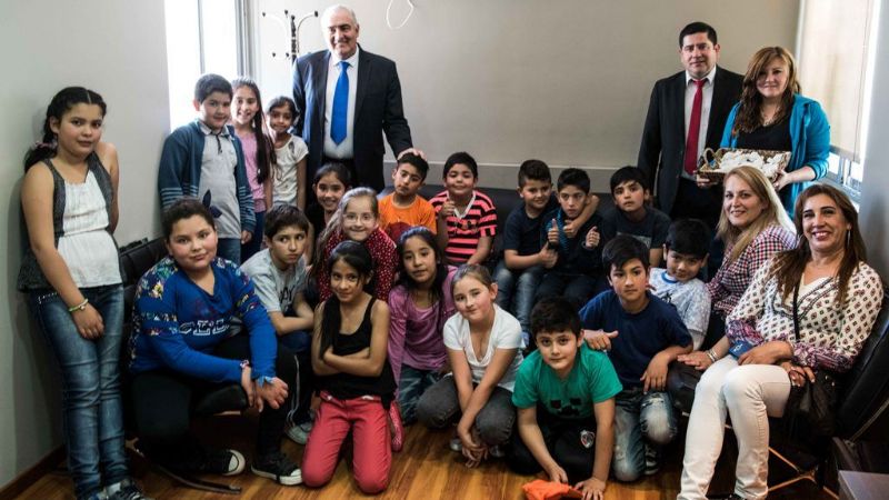 Alumnos de El Alto visitaron la Cámara de Senadores