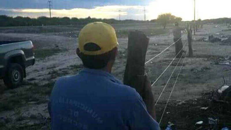Reponen alambrado en la ruta 20 por animales y basurales
