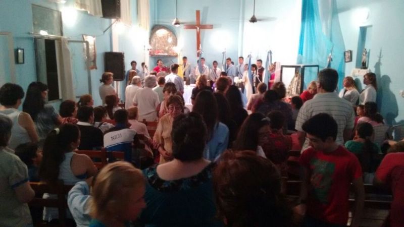 Comenzó la Novena de la Virgen del Valle en Recreo