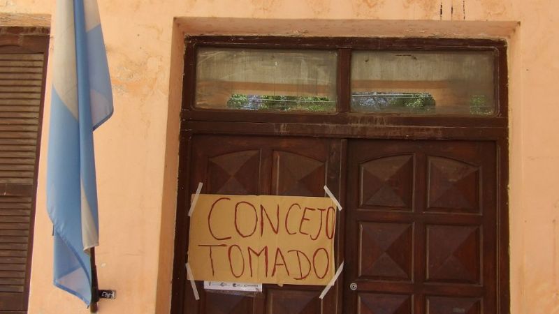 Trabajadores toman el Concejo Deliberante de Valle Viejo