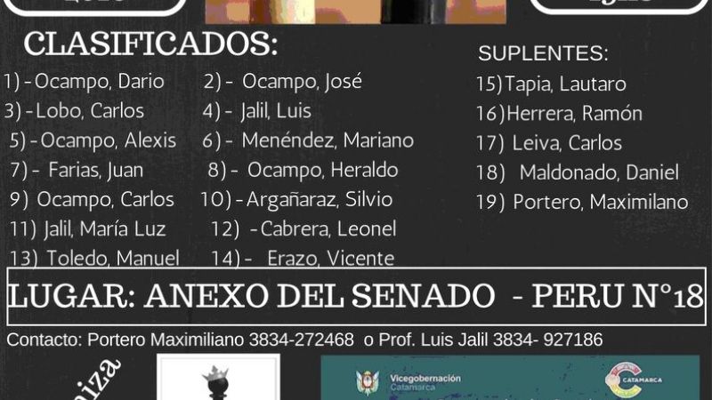 Final del Ajedrez Súper Blitz