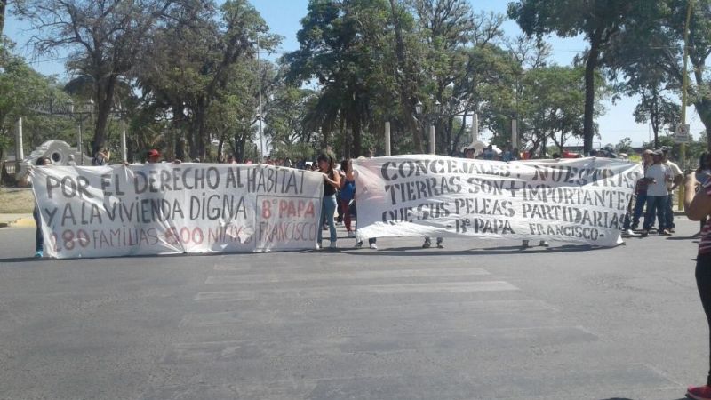 Protesta de vecinos en el municipio