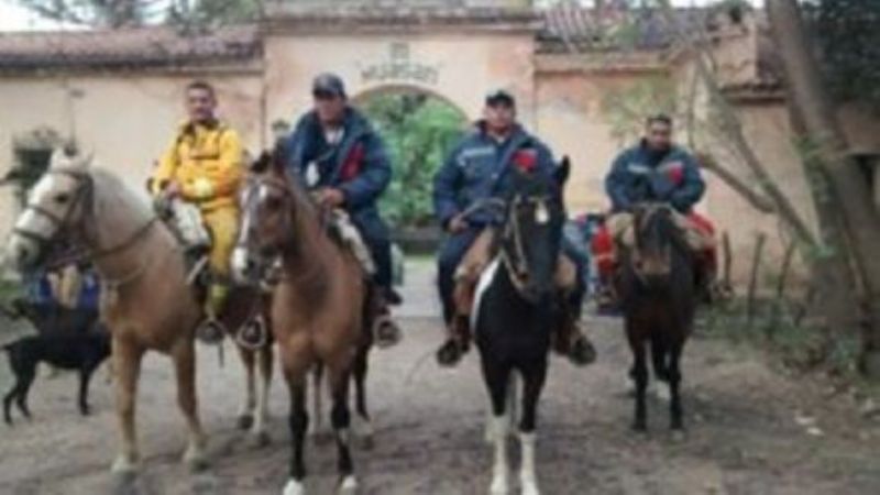 Bomberos a caballo