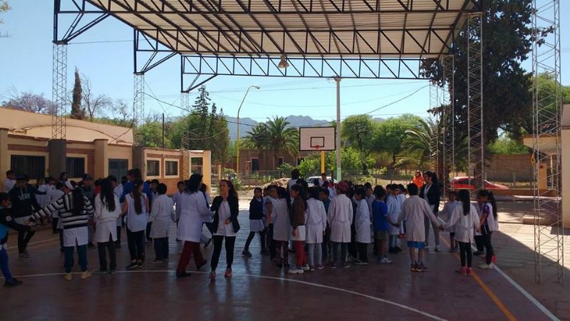 Simulacro de evacuación en escuela de Belén