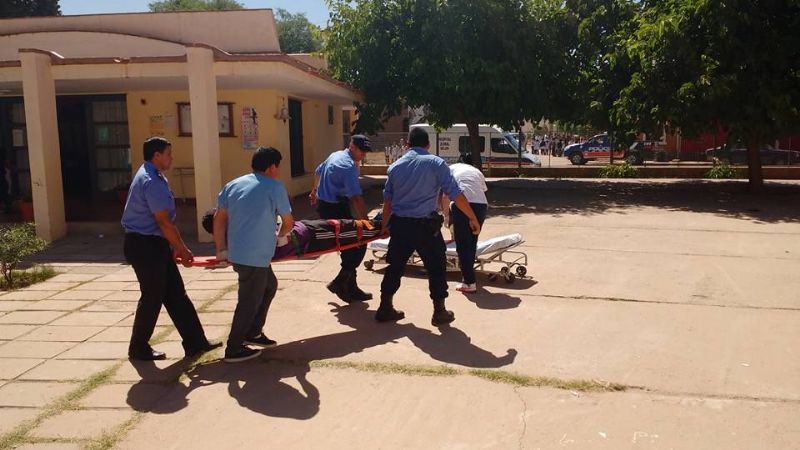 Simulacro de evacuación en escuela de Belén