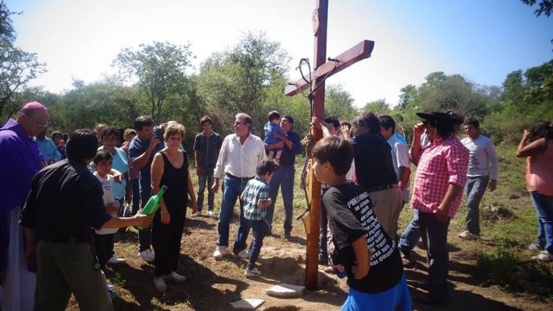 En La Calera, trabajan para levantar el templo dedicado al Cura Brochero