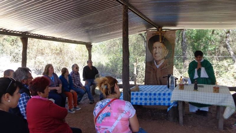 En La Calera, trabajan para levantar el templo dedicado al Cura Brochero