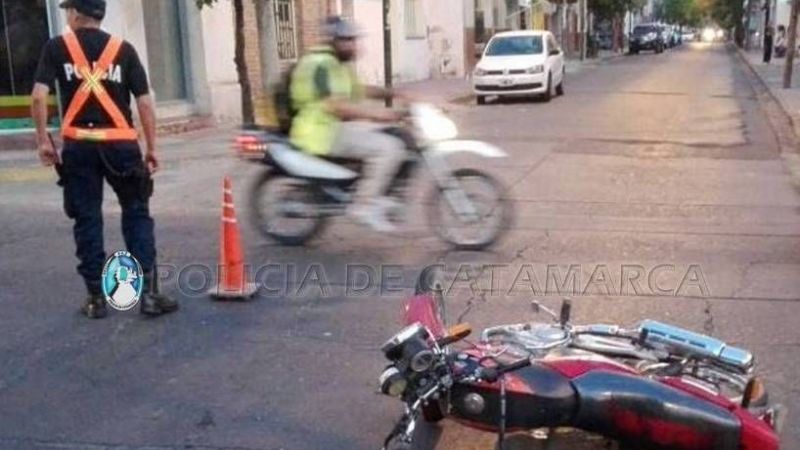 Accidente en pleno centro