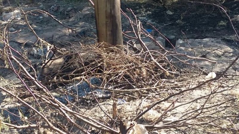 Siguen quemando postes de líneas eléctricas