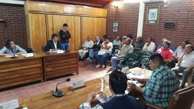 El coordinador de Producción escuchó a los productores en el Concejo Deliberante