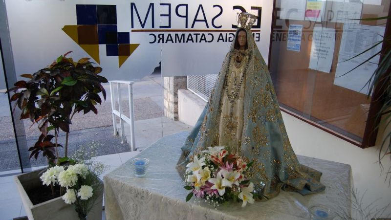 La EC SAPEM recibió la imagen de la Virgen del Valle