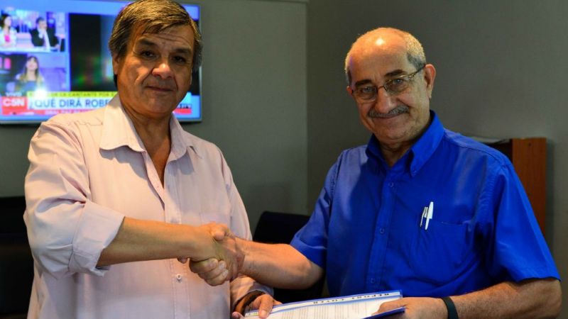 Seco recibió a Hugo Chacón del Círculo de Periodistas de Catamarca