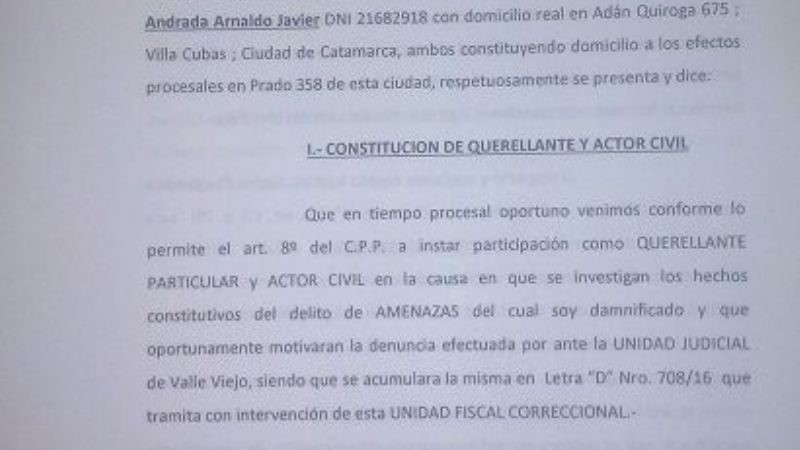 SOEM Valle Viejo quiere ser querellante en causas contra Jalile