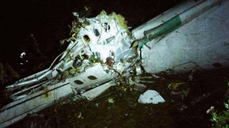 Confirman avión de Chapecoense no tenía combustible al momento del accidente
