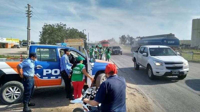 El paro nacional de municipales se siente en Recreo