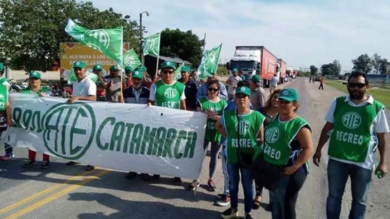 El paro nacional de municipales se siente en Recreo