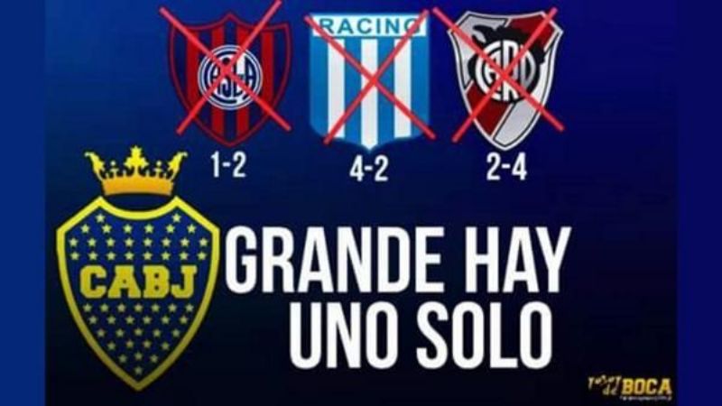 Las cargadas de Boca por el 4-2 a River en el Monumental
