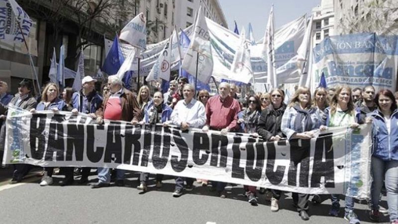 Bancarios confirmaron 48 horas de protesta en todo el país