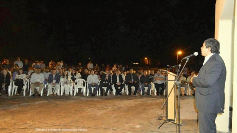 Nóblega inauguró un SUM en el distrito de Santa Rosa