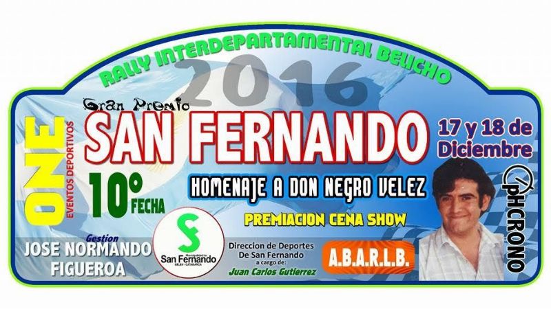 San Fernando “coronará” el Rally Interdepartamental Belicho