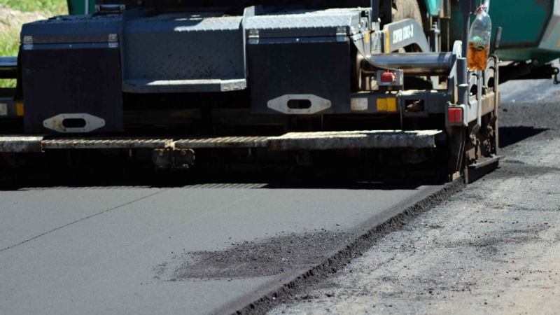 Pavimentan ruta 41 en La Tercena, FME