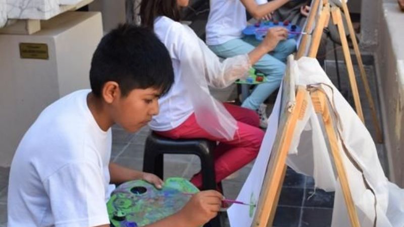 Taller de dibujo al aire libre en Casa Caravati