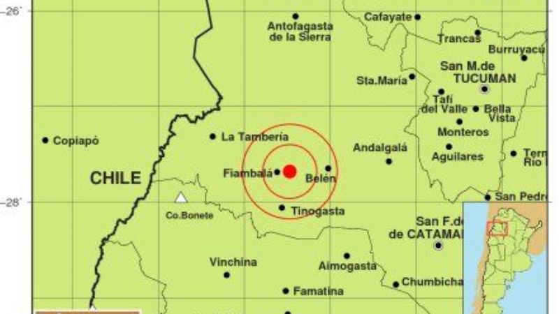 Sismo en Catamarca