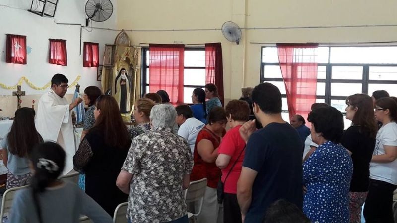 En la zona sur, celebraron a Santa Madre Maravillas de Jesús