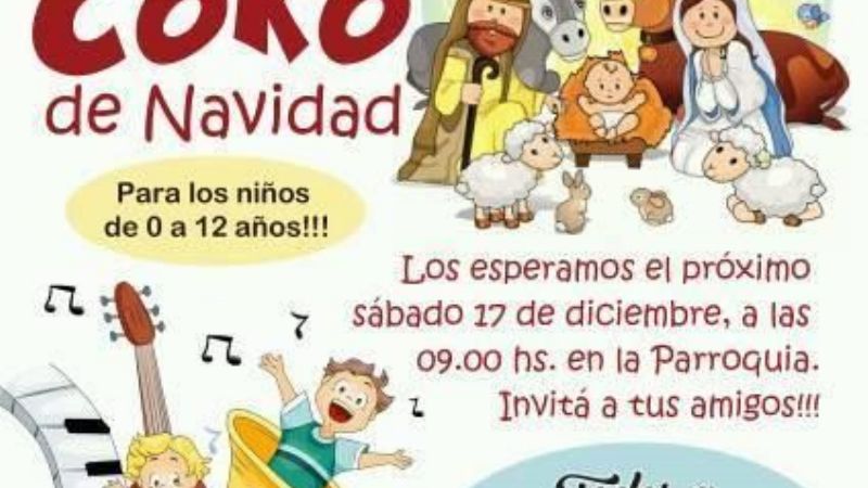 Coro de Navidad para niños en la parroquia del Espíritu Santo