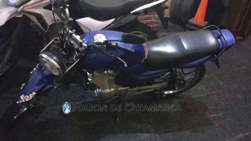 Recuperan una moto robada, demoran a un niño y a un adolescente