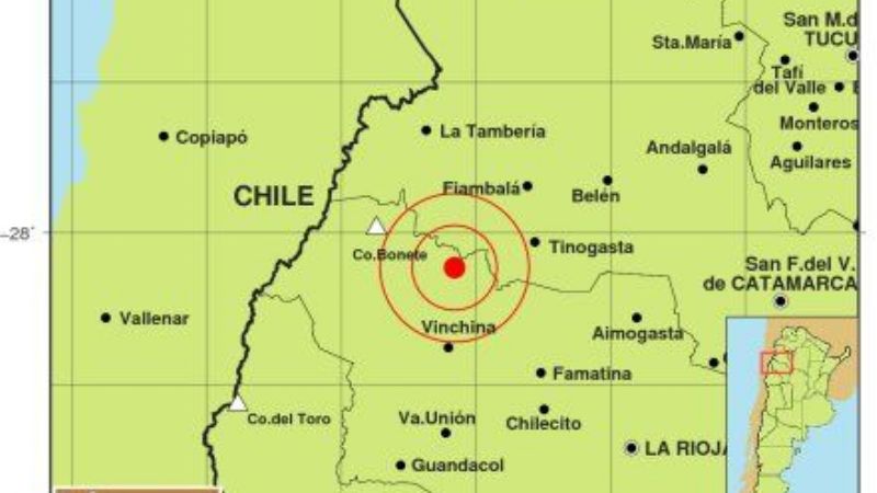 Fuerte temblor en La Rioja se sintió en Catamarca