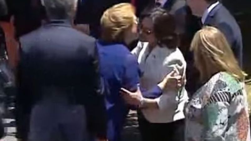 Lucía con Macri y Bachelet