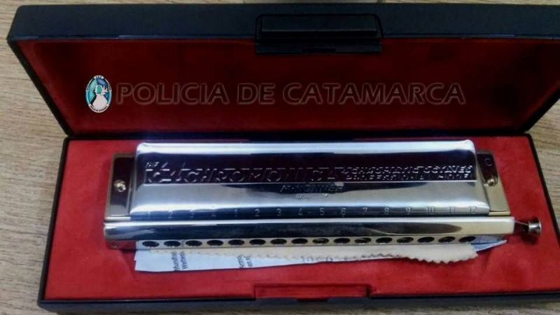 Secuestran una armónica denunciada como robada