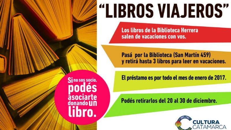 La Biblioteca Herrera invita a leer con “libros viajeros”