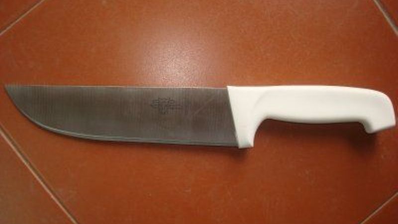 Con un cuchillo tipo carnicero, joven hirió a su pareja