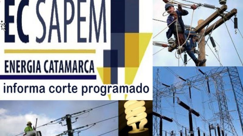 Este miércoles, corte de energía programado en Huillapima