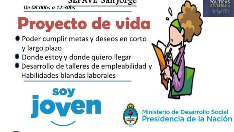 El miércoles habrá una jornada para jóvenes en la Se.Pa.Ve San Jorge