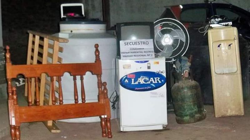 Recuperan gran cantidad de elementos robados en Recreo