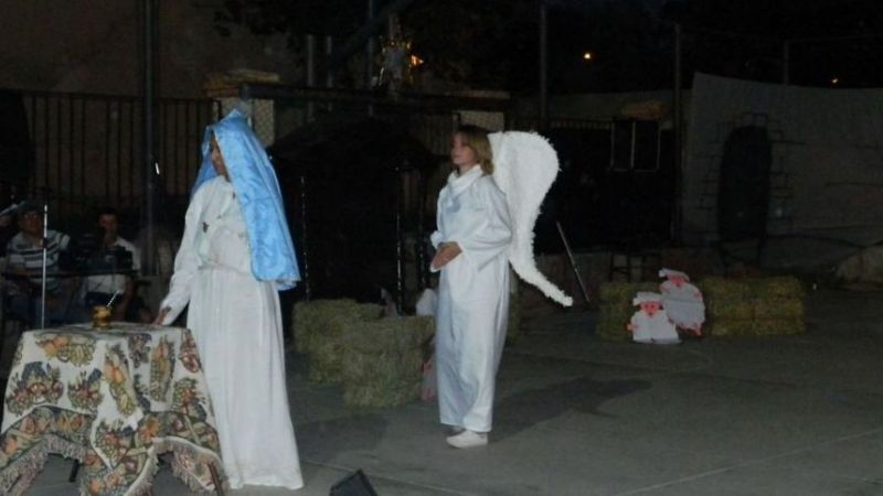 Pesebres vivientes en los barrios Villa Cubas y Eva Perón