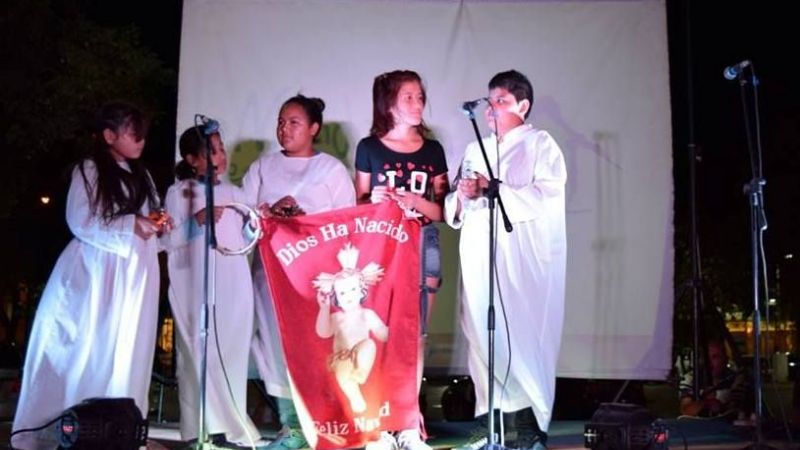 Se realizó el primer festival navideño en el Paseo de la Fe