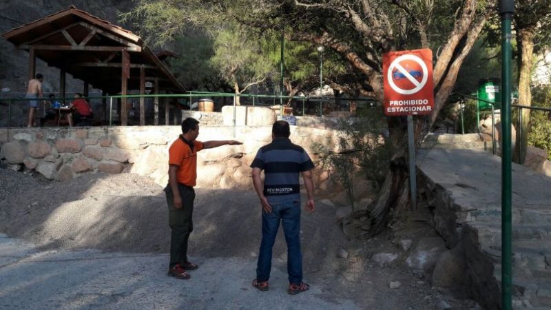 Defensa Civil realizó una inspección en el Complejo Termal de Fiambal