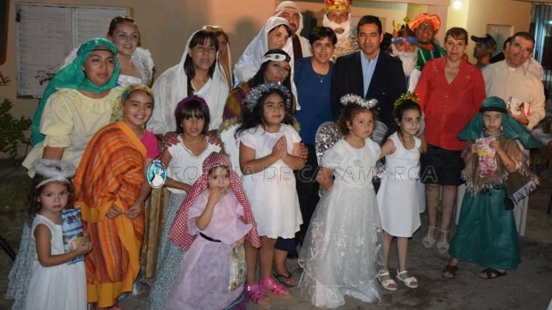 Pesebre viviente en la División Enlace Comunitario