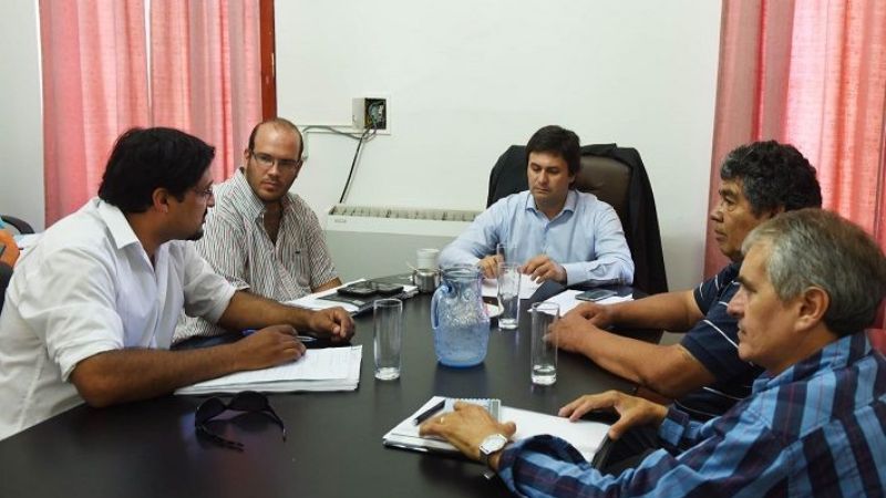 Aguirre recibió a las autoridades de ATE