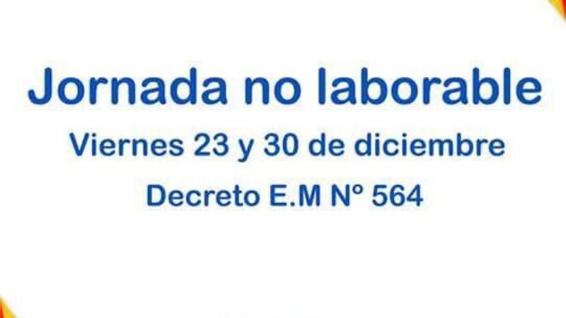 Jornada no laborable en FME